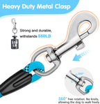 Dog Leash Heavy Duty 4/5/6ft XiaZ 2 Handles Dog Leashes for Medium Large Dogs 1/2 Inch 1000lb Strength Reflective PVC Waterproof-Handles Metal Hook Dual-Handle Rope Leash Nighttime Safety - Image 6