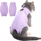Cat Recovery Suit for Abdominal Wounds or Skin Diseases, Breathable Cat Onesie for Cats After Surgery Spay Neuter, Anti Licking Cat Cone Alternative, Professional Pet Surgery Recovery Shirt - Image 10