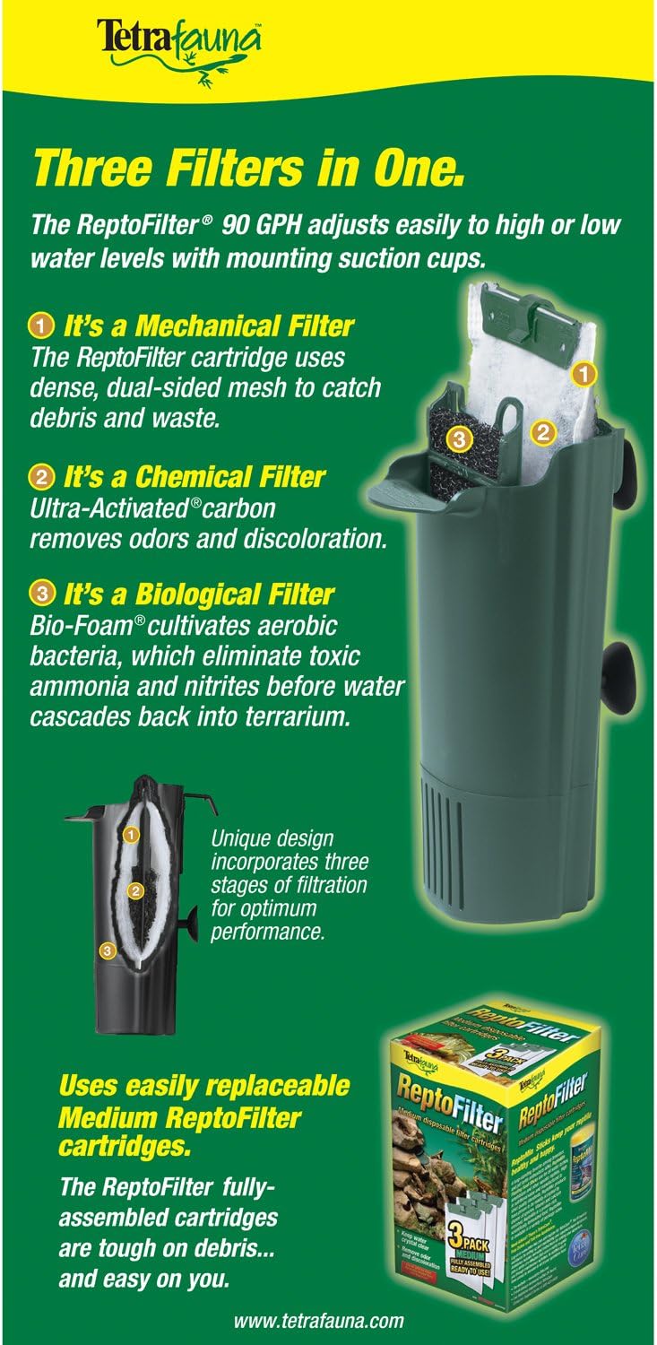 Tetra 26445 reptile heater with suction cups