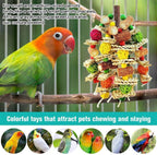 Medium bird toy displayed inside a cage