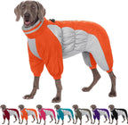 AOFITEE Fullbody Dog Coat Warm Fleece Dog Jacket, Windproof Dogs Winter Coat with Harness Built in, Reflective Turtleneck Dogs Snowsuit Puffer Jacket, Four Legged Snow Suit for Small Medium Large Pet - Image 8