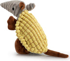Hollypet Plush Dog Squeaky Toy Stuffed Armadillo Animal Pet Puppy Chew Toys with Clean Teeth for Small Medium Large All Breed Sizes Dogs, Gray, 8 in - Image 10