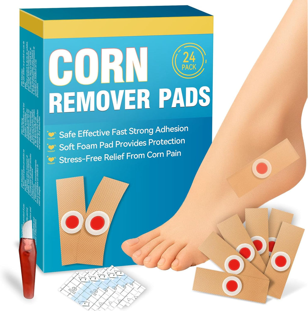 Bellemora corn removers twenty four pack box front view showing product branding