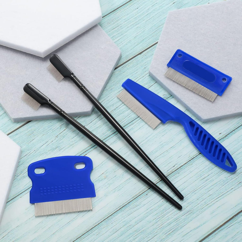 Different shapes of the three specialized Boao facial mucus remover combs for small dogs