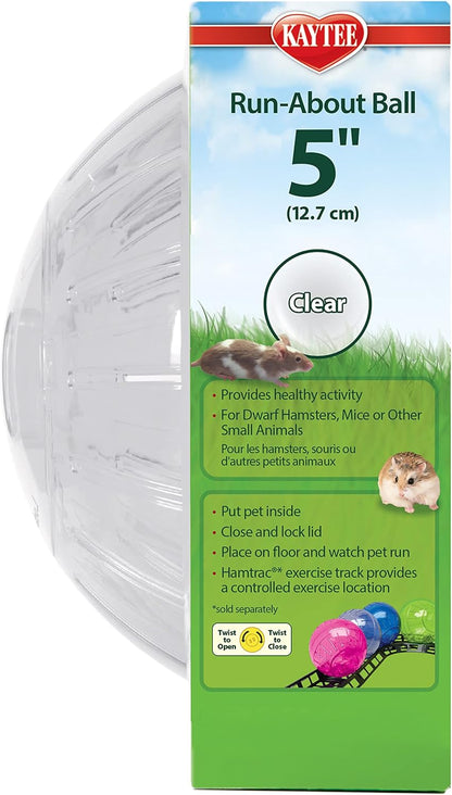 Kaytee mini small animal exercise ball secure locking lid detail