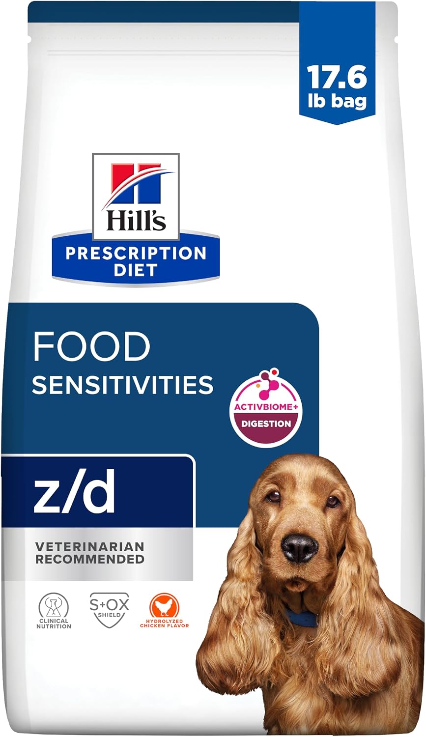 Hill's Prescription Diet z/d Skin/Food Sensitivities Dry Dog Food, Hydrolyzed Chicken, 25 lb. Bag - Image 13