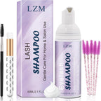 Lzm Lash Shampoo Kit front view packaging and bottle