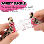 Three piece dog walking set with leash collar and harness