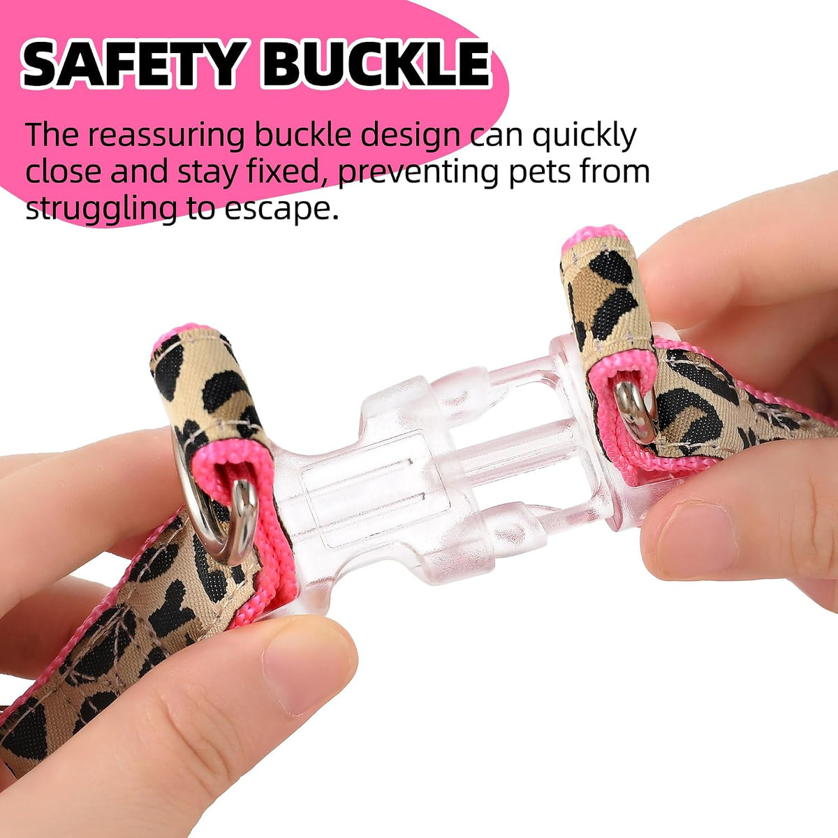 Three piece dog walking set with leash collar and harness