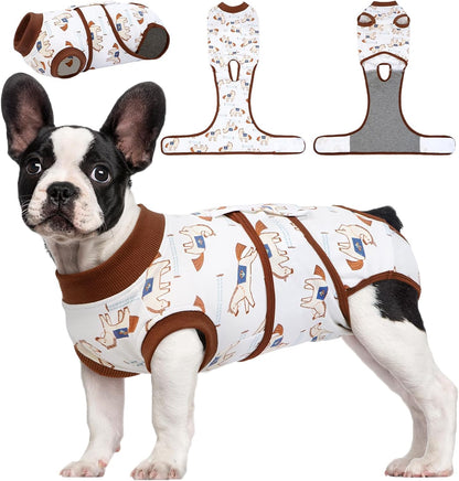 Kuoser Dog Recovery Suit Female, Soft Puppy Surgery Suit, Dog Recovery Suit After Surgery, Post-Op Onesie for Female & Male Dogs, Soft Protective Wear, PinkRibbon S - Image 9