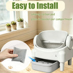 Complete six pack retail packaging of the natural ammonia trapping cat toilet freshness solution