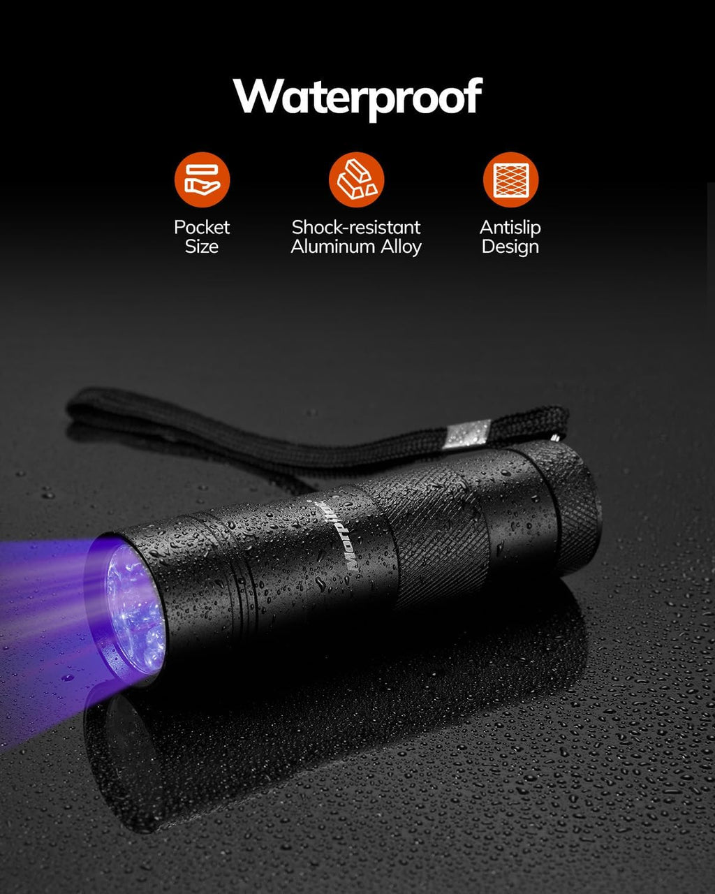 Morpilot portable UV light curing liquid resin during a craft project