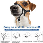 Pawaboo dog head leash attachment round metal buckle view