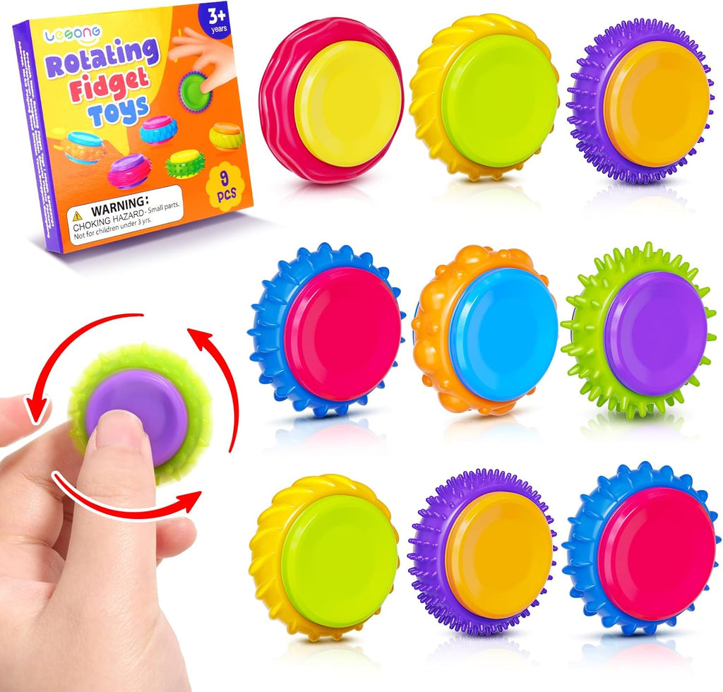 Lesong 9 pack fidget sensory toys front view for kids