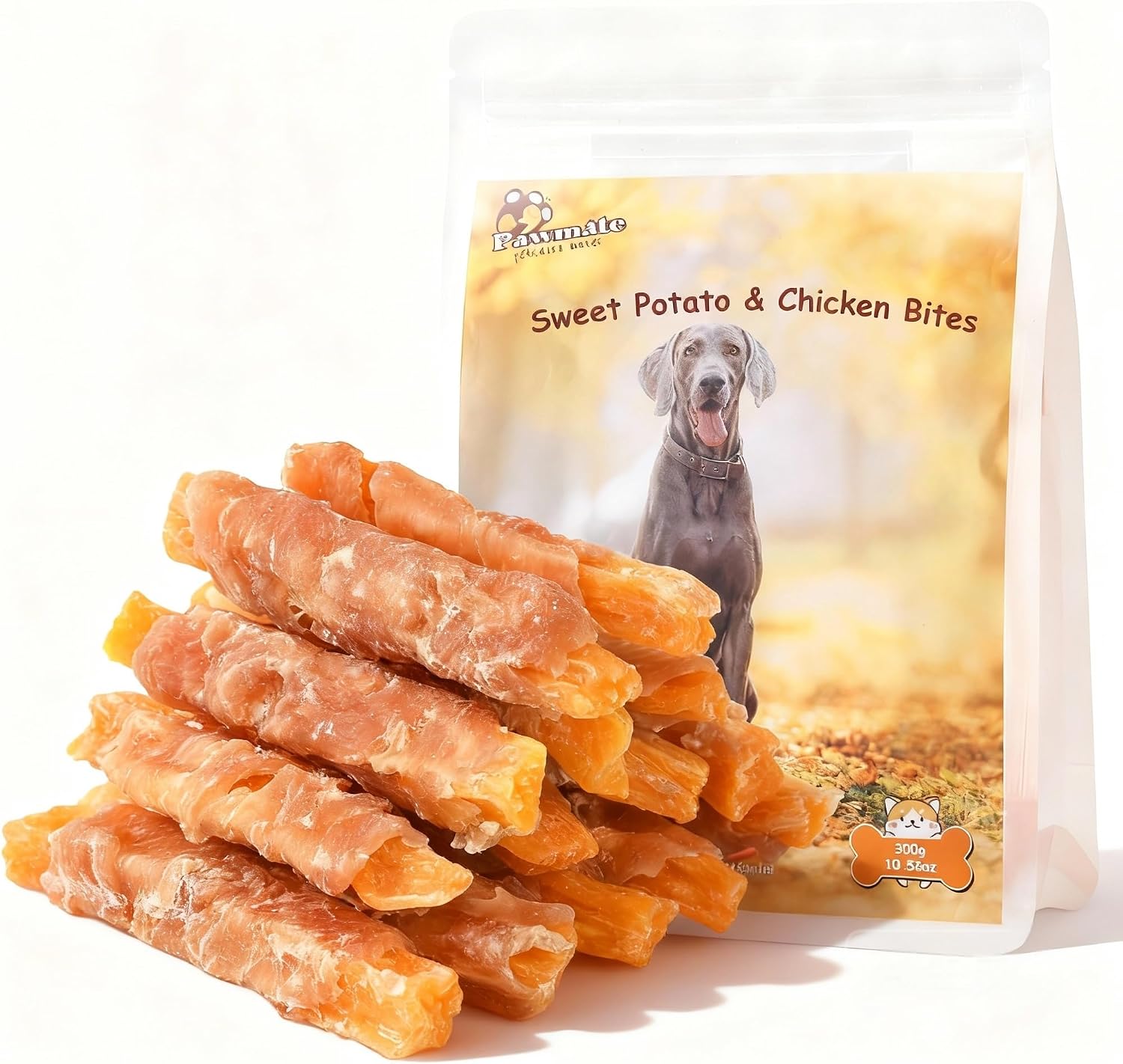 Pawmate Duck Double Purple Sweet Potato Wraps Dog Treats, Healthy Low Fat Dog Jerky High Protein for Training Treats Snacks, Chewy for Small Medium Large Dogs 12-15 Counts - Image 11