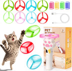 BABORUI Cat Toy Disc Launcher, Rechargeable Interactive Cat Fetch Toy Launcher with 8 Flying Discs, Flying Enrichment Toys for Indoor Bored Kittens & Adult Cats (Yellow) - Image 10
