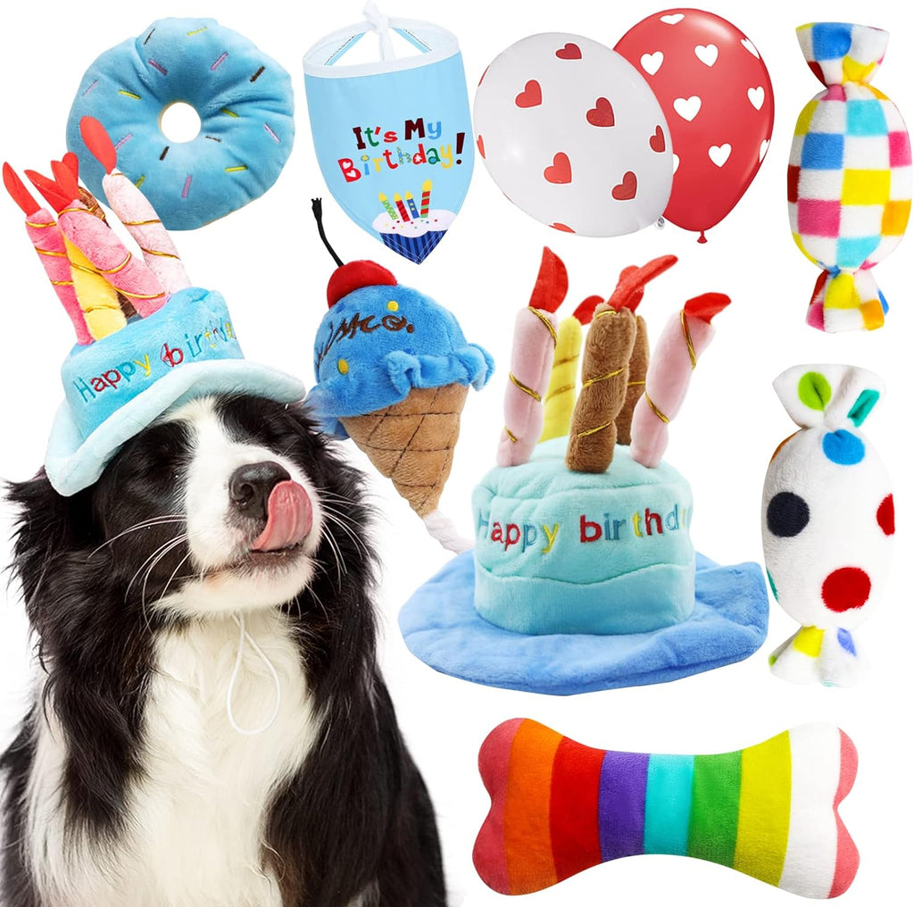 lilfrd Dog Birthday Toy, Birthday Cake Toys for Puppy Gifts, Squeaky Plush Dog Toys - Image 15