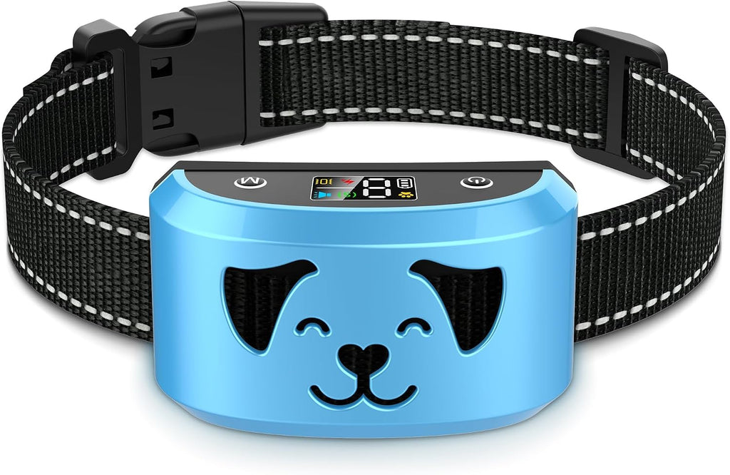 Dog Bark Collar for Medium Large Dogs, Automatic Bark Device with Rechargeable Barking Collar with 8 Adjustable Sensitivity, 4 Training Modes Adjustable Anti Barking for Large Dogs 15-120lbs, Gold - Image 13