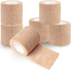 Easy application of self-sticking bandage wrap