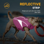 Premium pearl cotton internal buoyancy panels of Queenmore dog life vest.