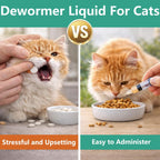 Close up of Nuzzleup broad spectrum cat dewormer ingredients showing praziquantel and pyrantel pamoate