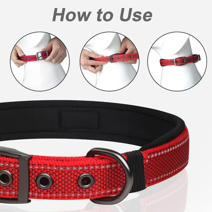 Side profile of PetiFine dog collar with hardware