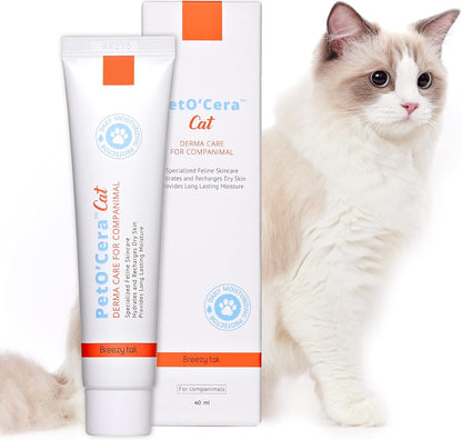 Soothing balm for cat hair loss and allergic skin reactions