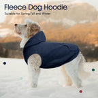 IECOii premium imported winter dog jacket flat lay presentation