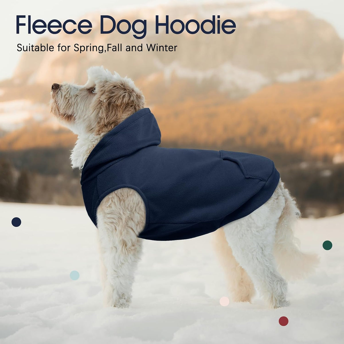 IECOii premium imported winter dog jacket flat lay presentation