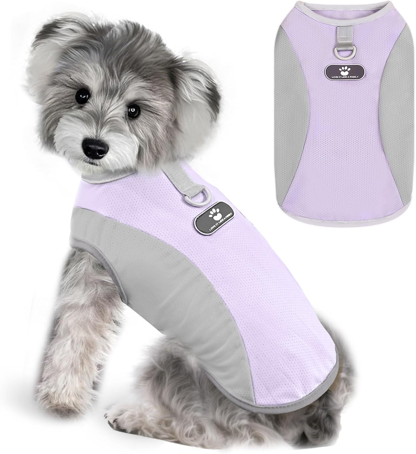 Dog Cooling Vest with D-Ring Dog Tshirt Sun Protection Small Puppy Clothes for Girls Boys Stretchy Shirts for Dogs Lightweight Breathable Shirt French Bulldog Frenchie Dachshund Clothes - Image 9
