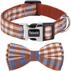 Faleela Soft &Comfy Bowtie Dog Collar,Detachable and Adjustable Bow Tie Collar,for Small Medium Large Pet (S, Beige) - Image 10