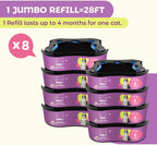 Durable polyethylene plastic material detail on pet litter refill