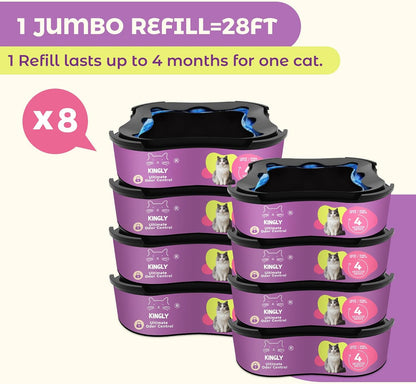 Durable polyethylene plastic material detail on pet litter refill