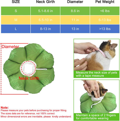 Cat wearing QIYADIN soft cone collar eating from a bowl