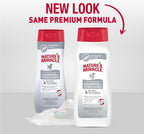 Back label of Nature's Miracle dog wash detailing directions for use and pH balanced ingredients.