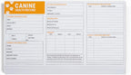 Good Harbor 6x4 inch pet health tracker card stock material close up