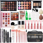 BHUASANG CHAFFUL All in One Makeup Kit for Women front view showcasing the complete forty-color eyeshadow palette and face foundation