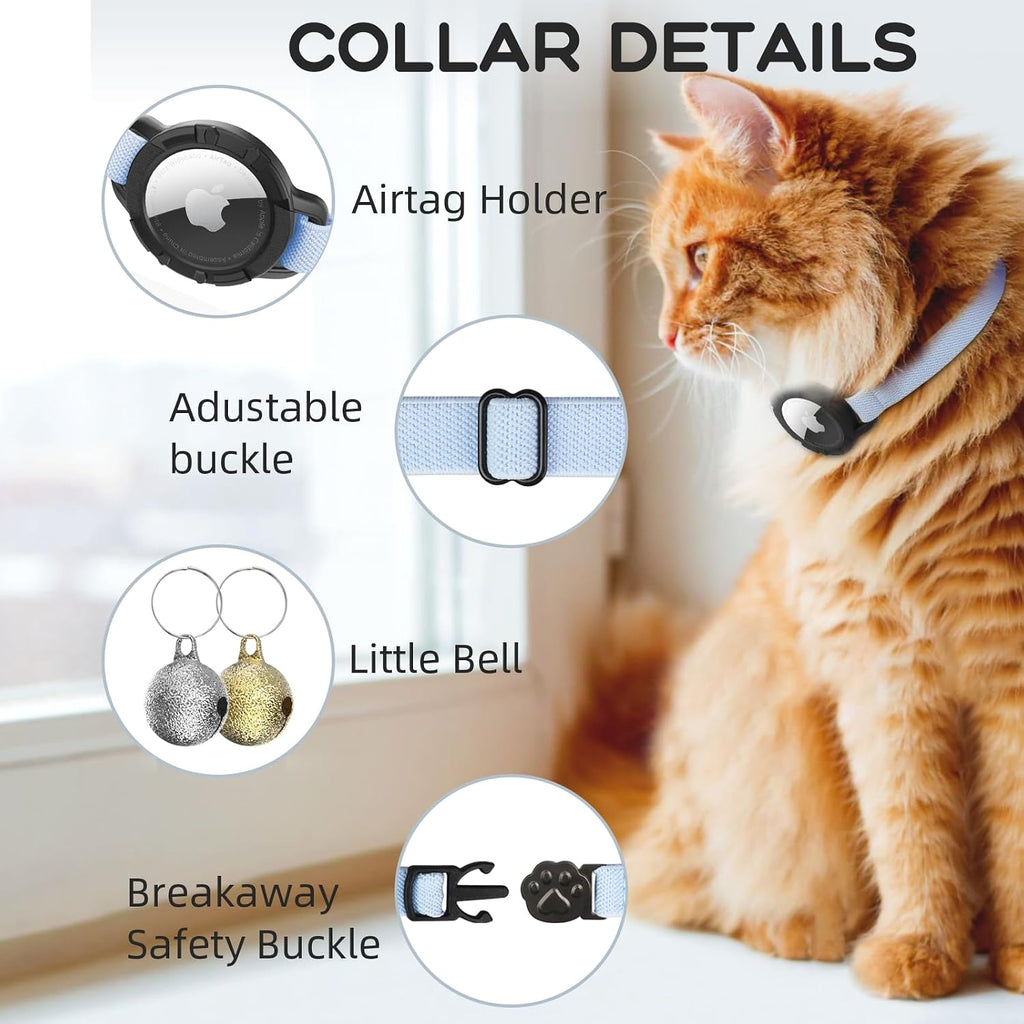 Sucegi adjustable pet collar with attached bell