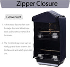 Large bird cage blackout cover demonstrating light-proof protection