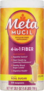 Metamucil, Daily Psyllium Husk Powder Supplement, Sugar-Free Powder, 4-in-1 Fiber for Digestive Health, No Added Sweetener, 114 teaspoons - Image 8