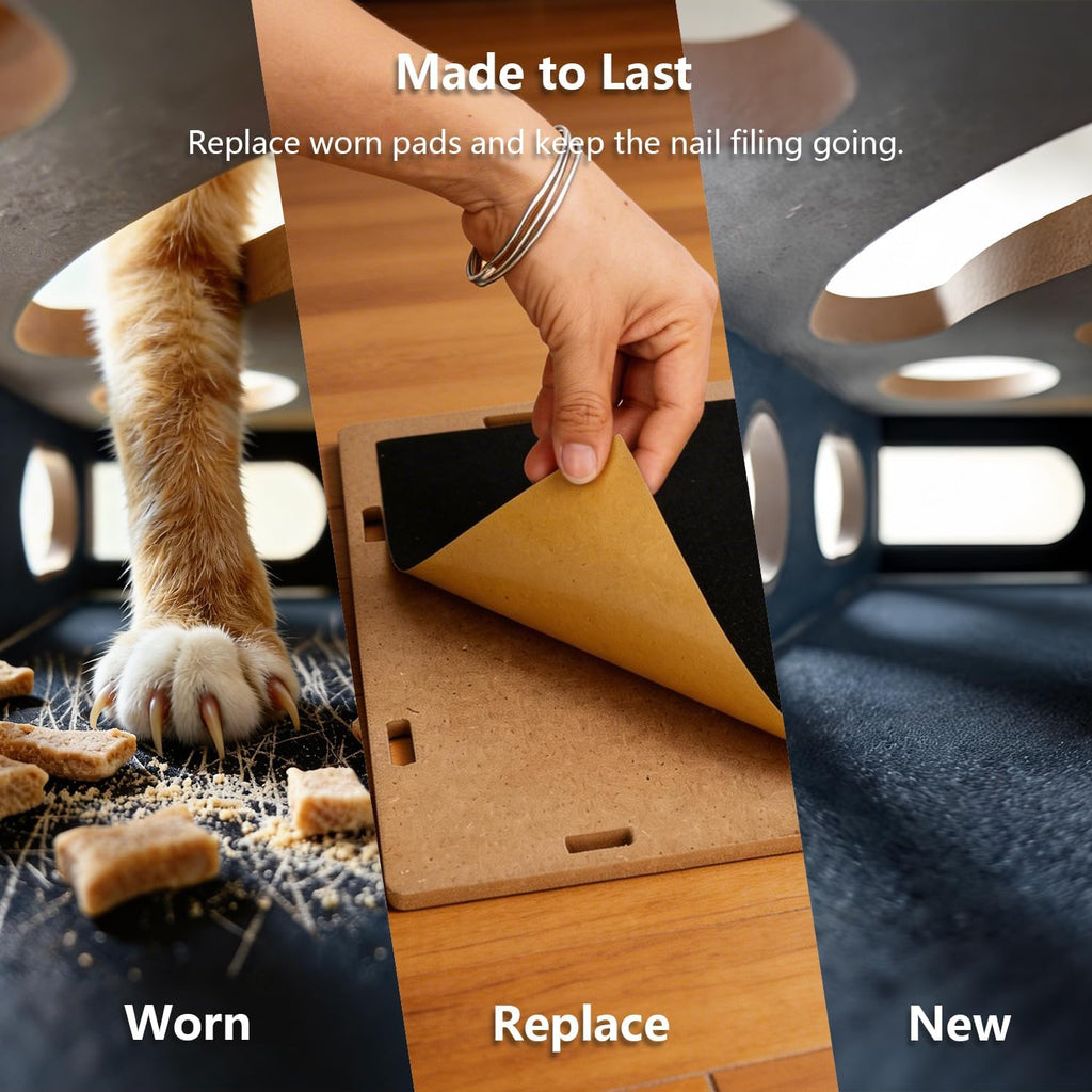 Luampo natural nail filing cat toy puzzle for indoor kittens