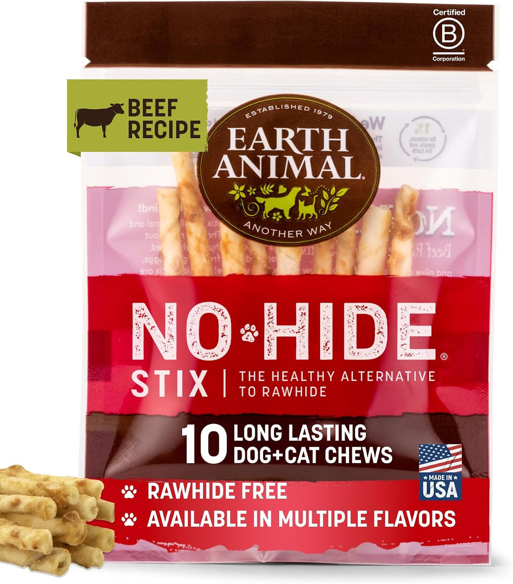 Earth Animal No Hide Stix - Long Lasting Rawhide Free Small Dog Chews Sticks, Chicken - 10 Count - Image 10