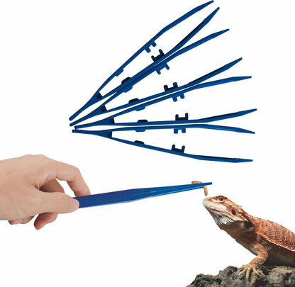 Haizusai 4-Pack Reptile Feeding Tongs set in packaging