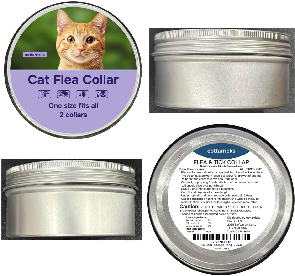 USA imported flea and tick prevention kit for cats