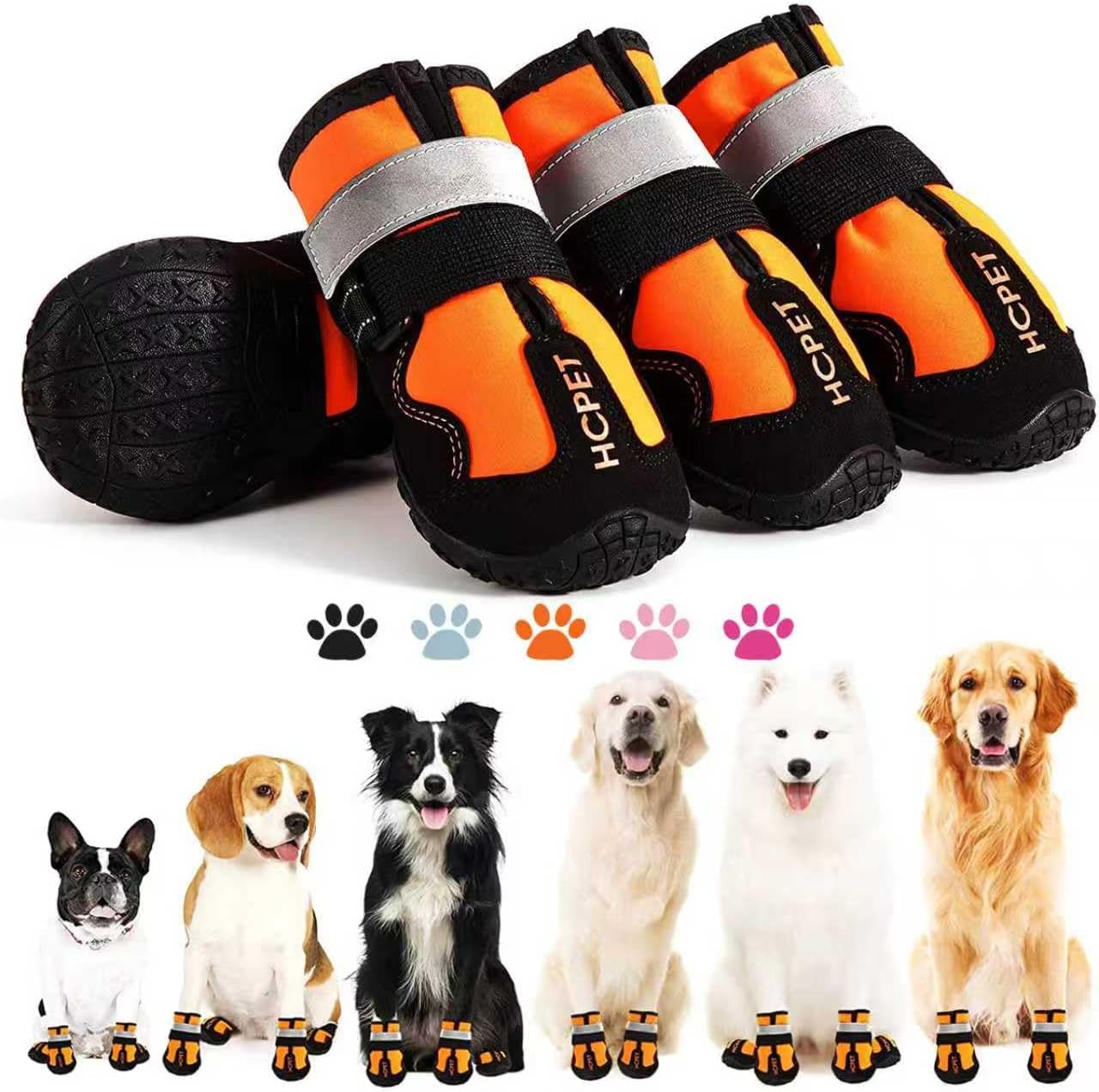 Close up of Hcpet dog boot secure closure mechanism