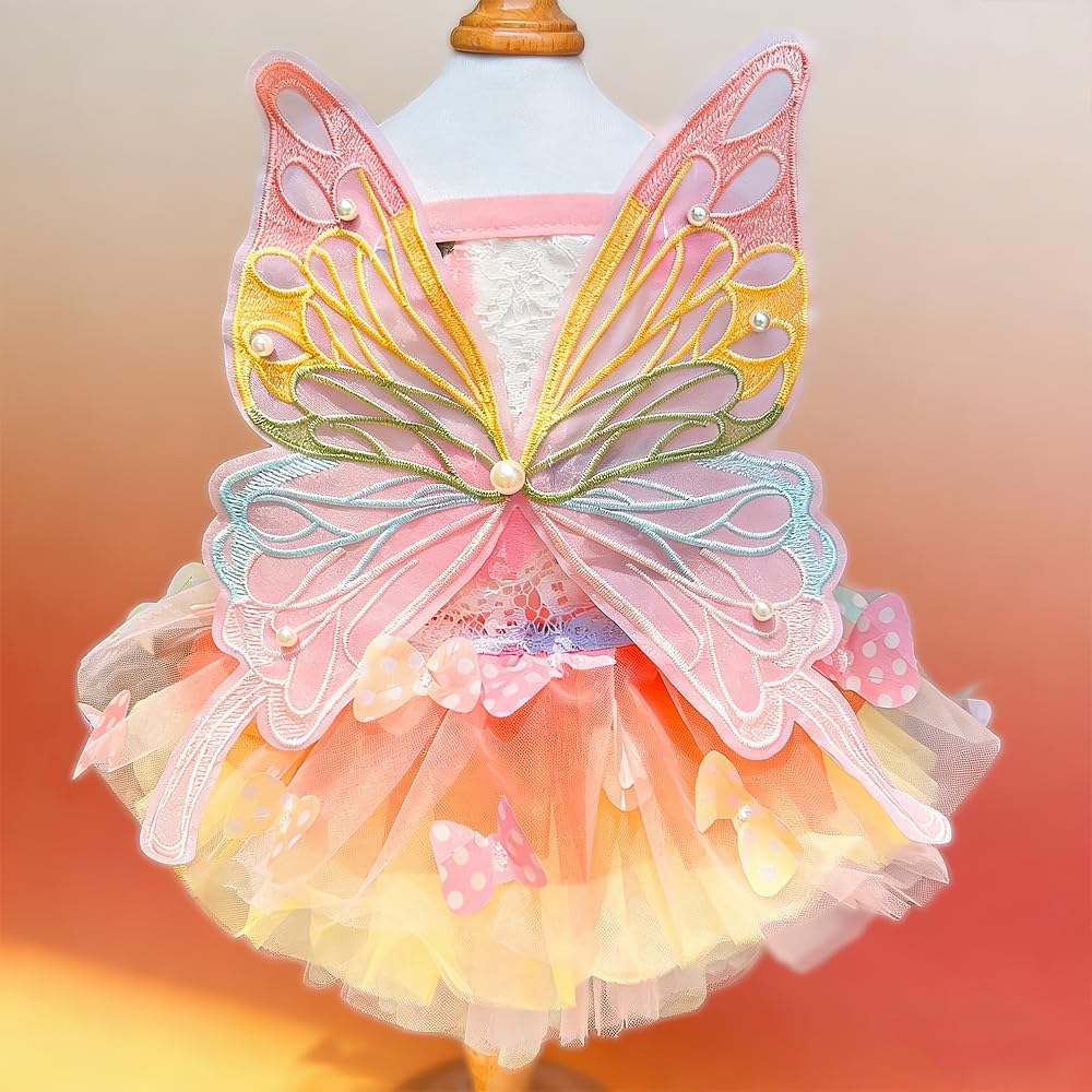 Guangte dog princess dress side profile