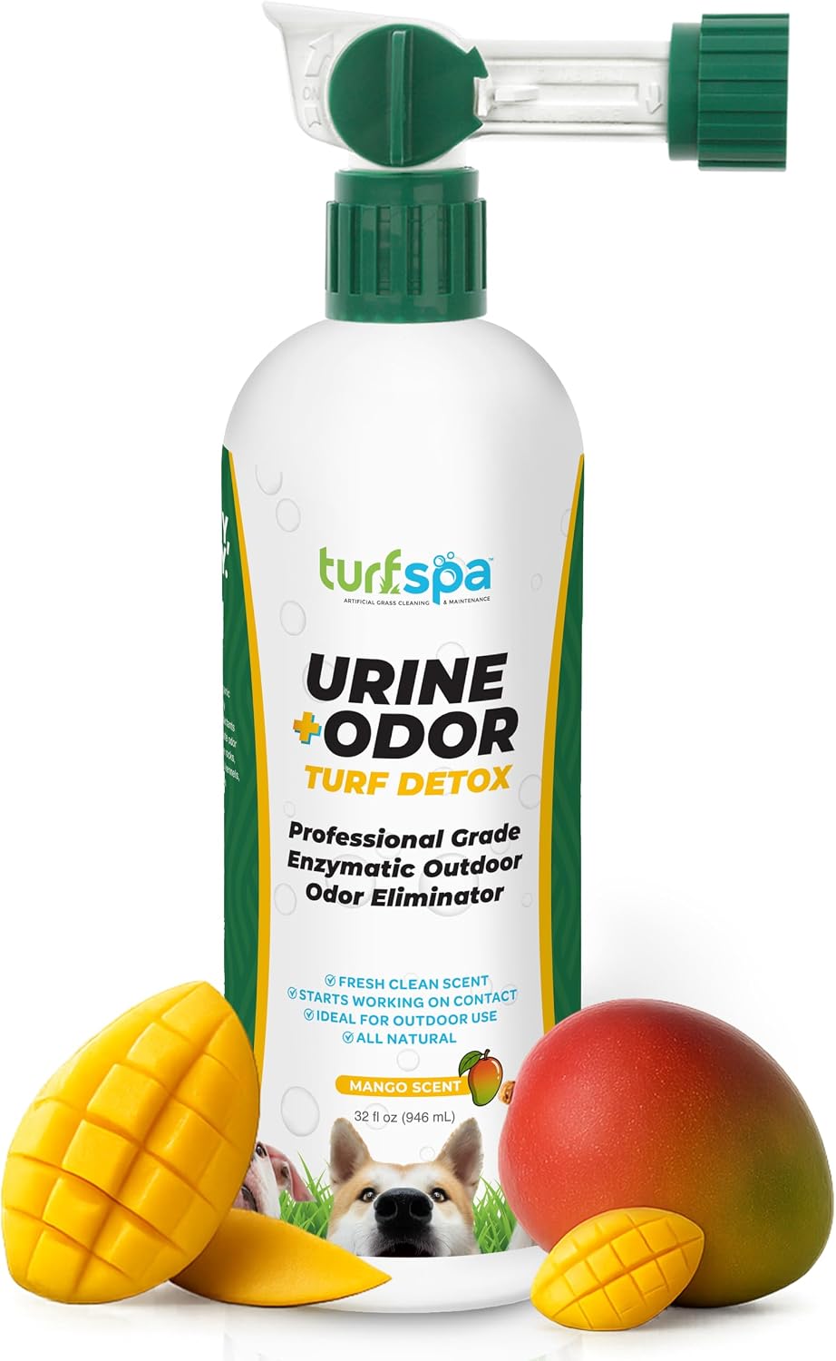 Urine & Odor Turf Detox: 32 oz Professional Enzyme Cleaner & Odor Eliminator for Artificial Grass, Turf, Concrete, Patio & Kennels, Pet Urine Enzymatic Cleaner for Dogs & Cats - Image 12