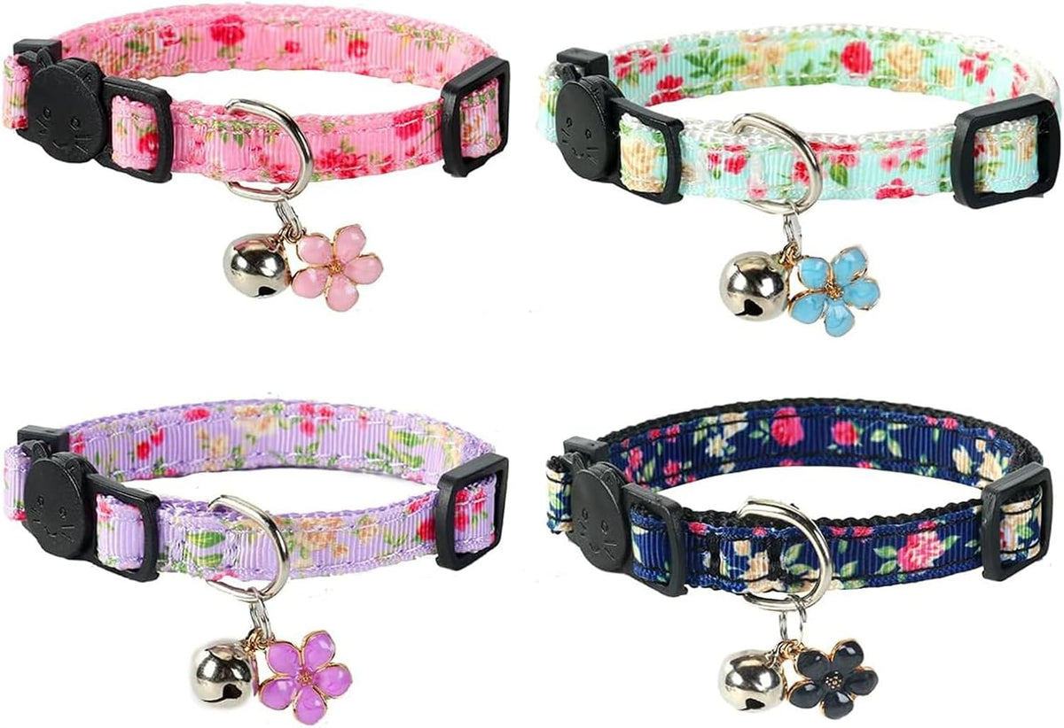Yizepet adjustable kitten collar with quick-release safety buckle close up