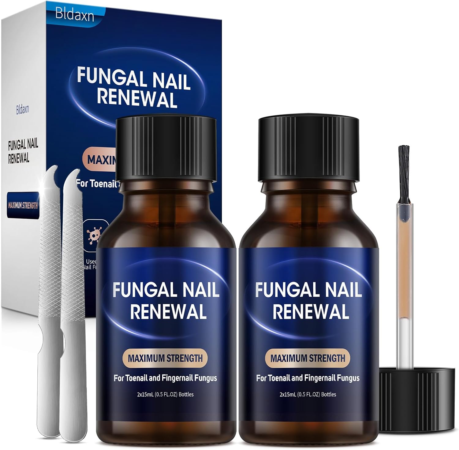 Bldaxn Toe Nail Fungus Renewal 2 Pack front view fungal treatment kit