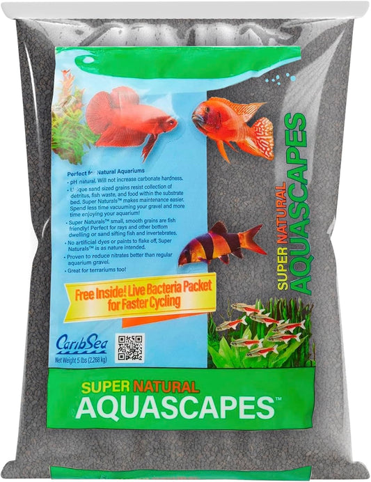 CaribSea Super Natural Midnight River Sand 10 lbs front view